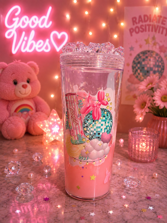 Pink Alani Energy Lava Acrylic Tumbler 💖⚡✨