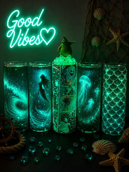 Glow Ocean Collection Stainless Steel Tumblers 🌊✨
