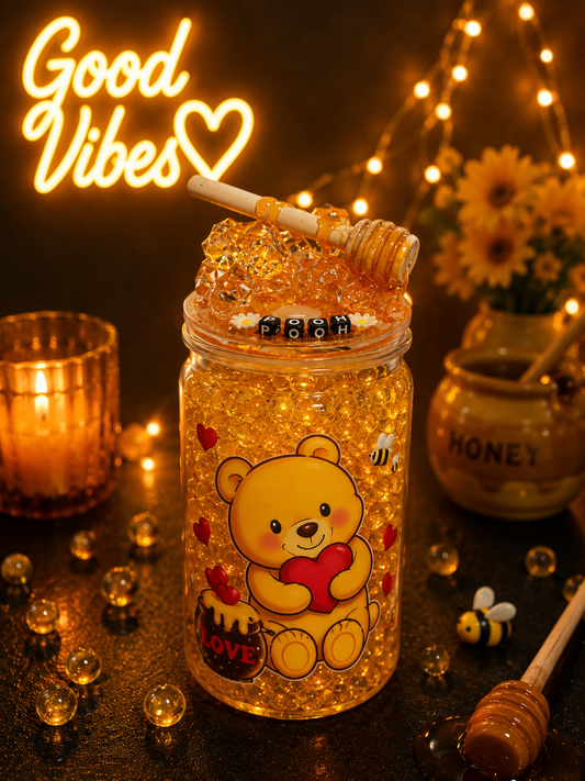 Pooh Bear Honey Acrylic Bubble Tumbler 🍯🐻✨