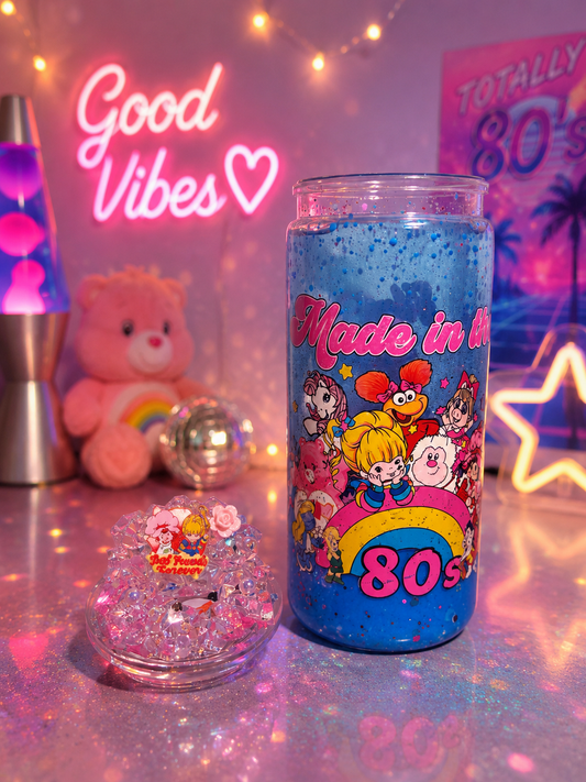 Made in the 80’s Retro Dual Lava Cup 🌈✨🪩
