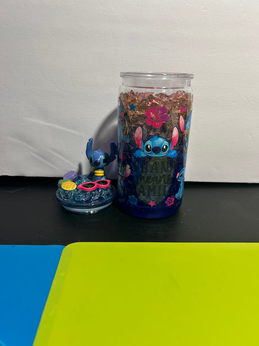 Ohana Means Family Acrylic Can Cup 💙